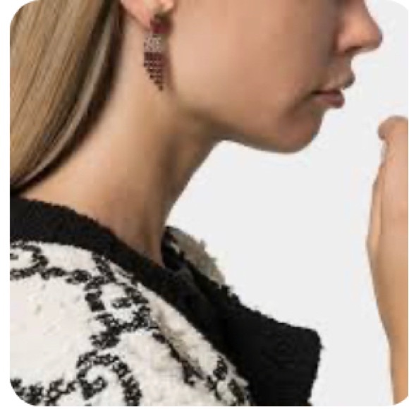 Love These! 🍓 Gucci Strawberry Drop Earrings with Red Crystals🍓NEW IN BOX - Picture 5 of 5